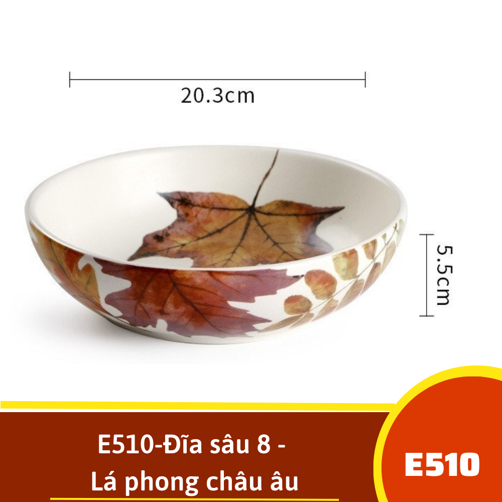 E510-Đĩa sâu 8 - Lá phong châu âu omk