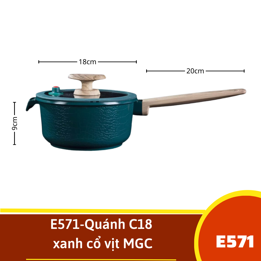 E571-Quánh C18 xanh cổ vịt MGC