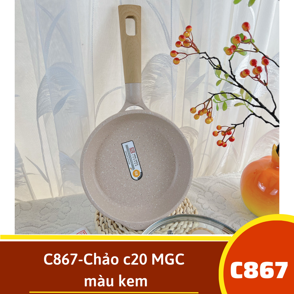 C867-Chảo c20 màu kem MGC