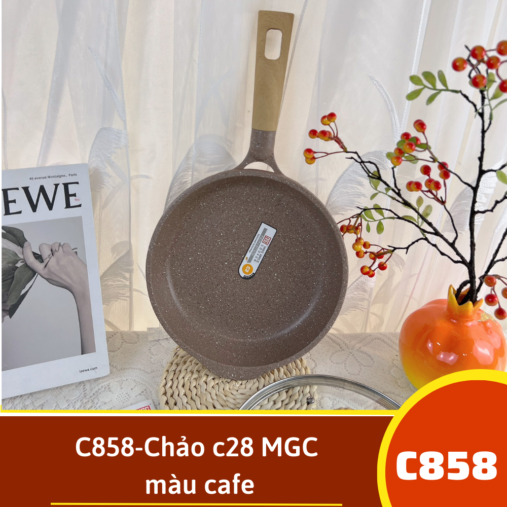 C858-Chảo c28 màu cafe MGC