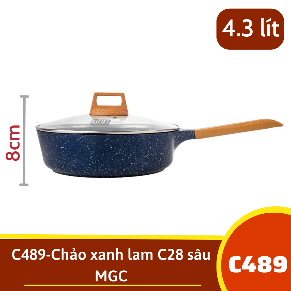 C489-Chảo C28 sâu xanh lam MGC