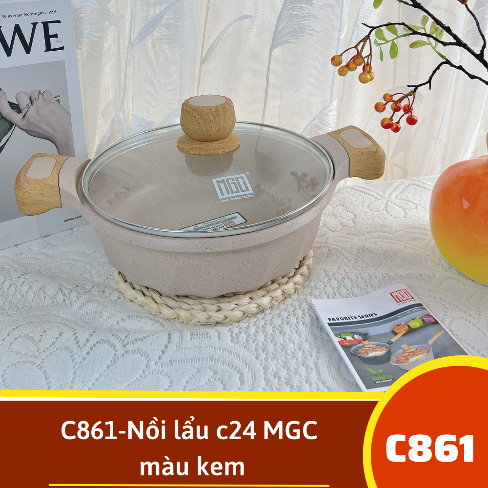 C861-Nồi đa năng c24 màu kem MGC