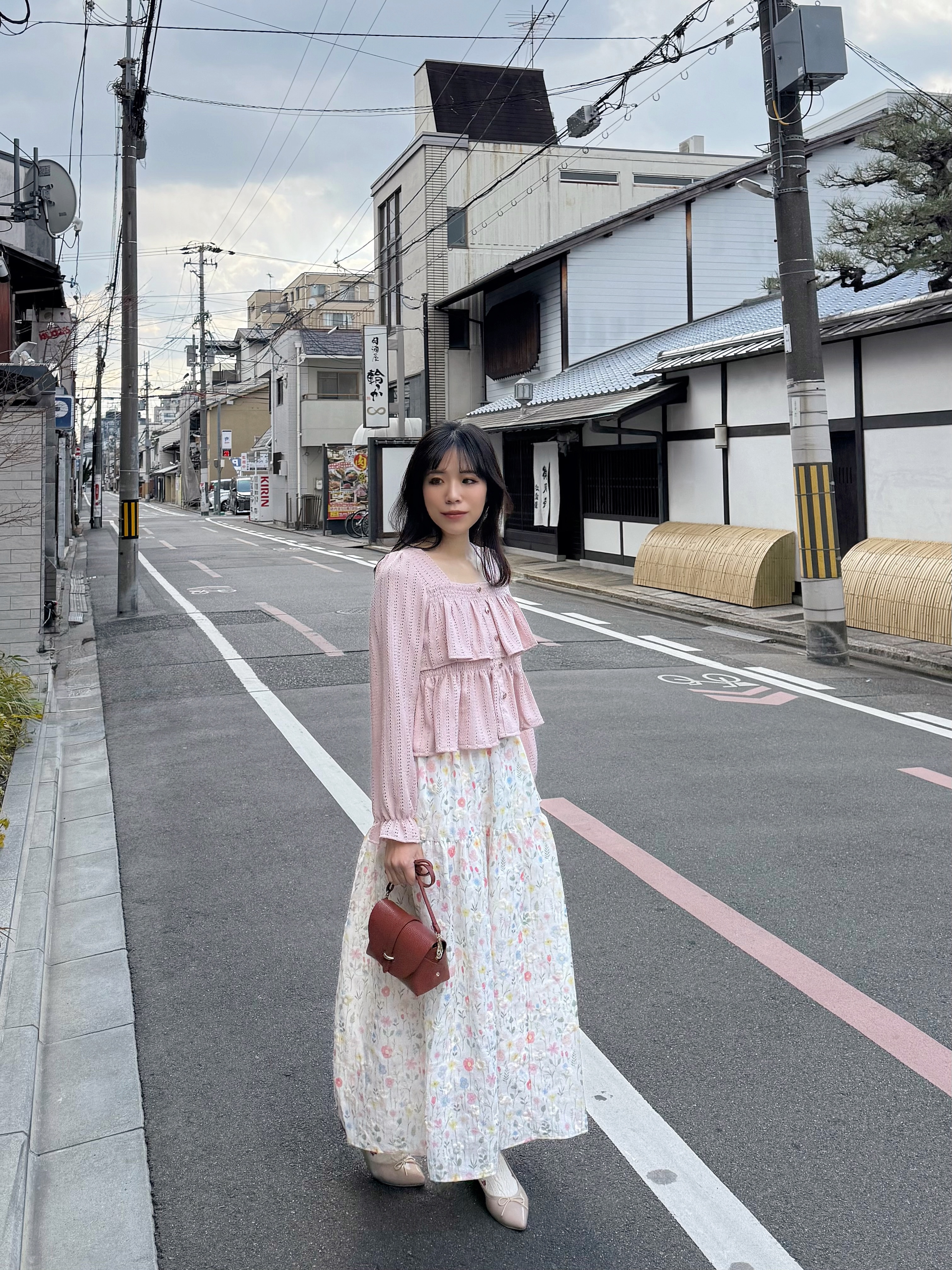 水彩花蕾絲刺繡半身裙