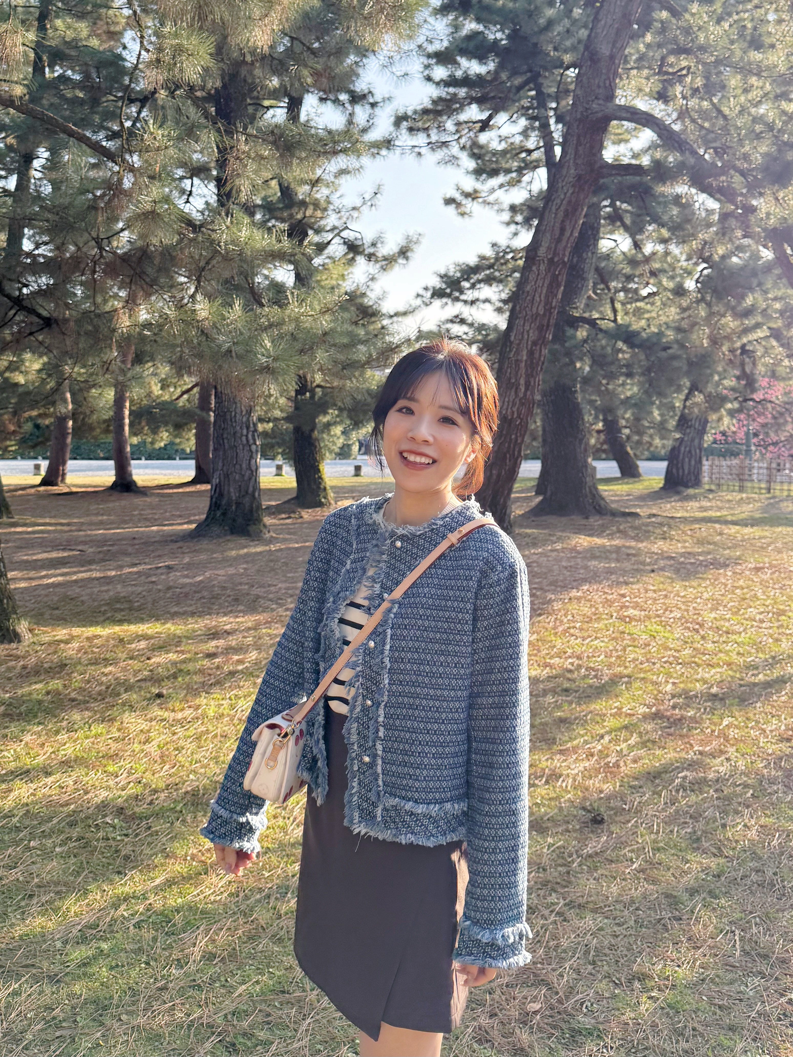 小香風牛仔色流蘇Tweed外套