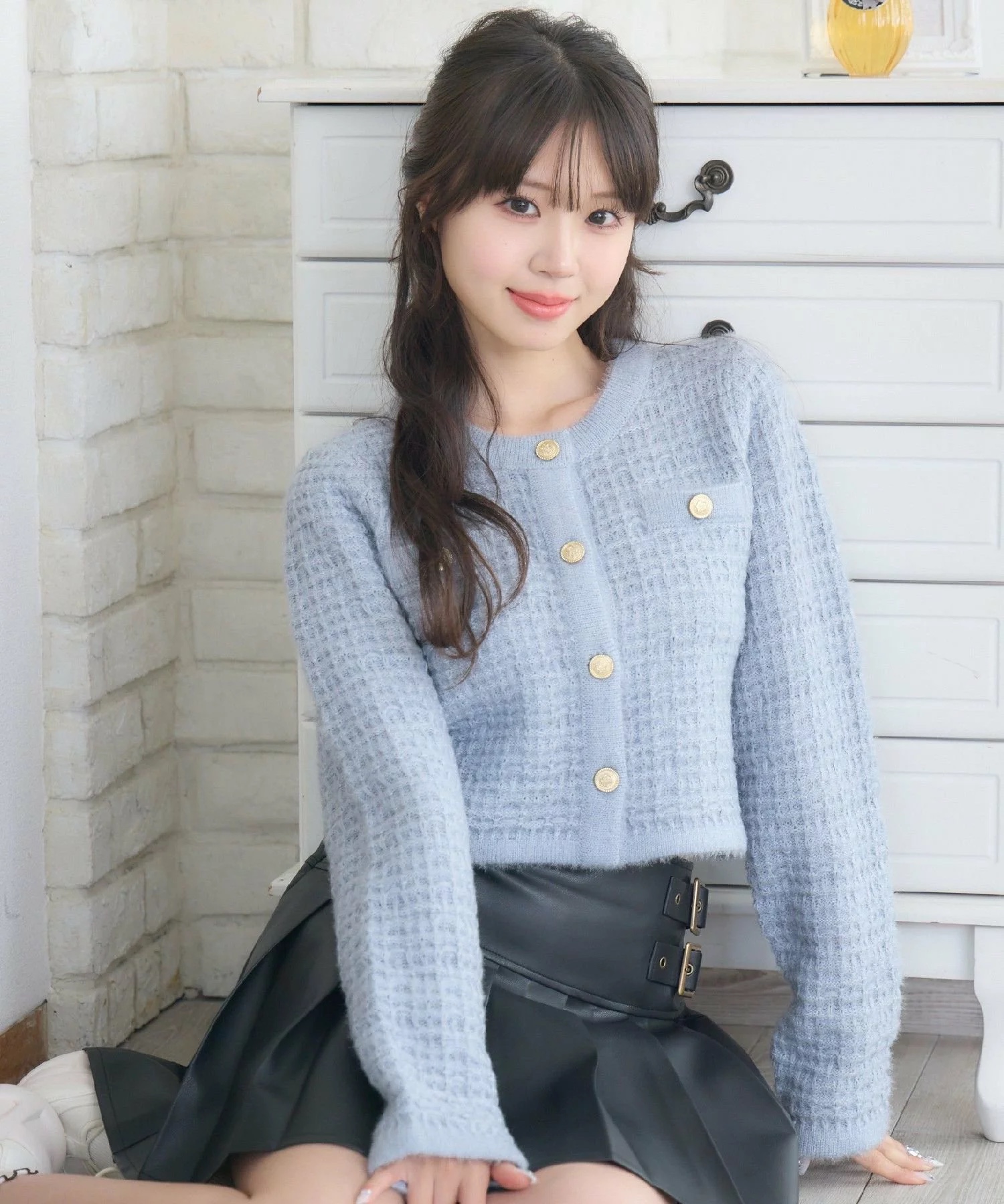 圓領Tweed風冷外套