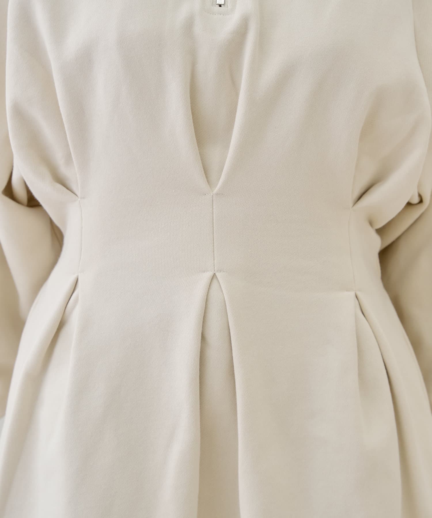 拉鍊領位衛衣連身裙