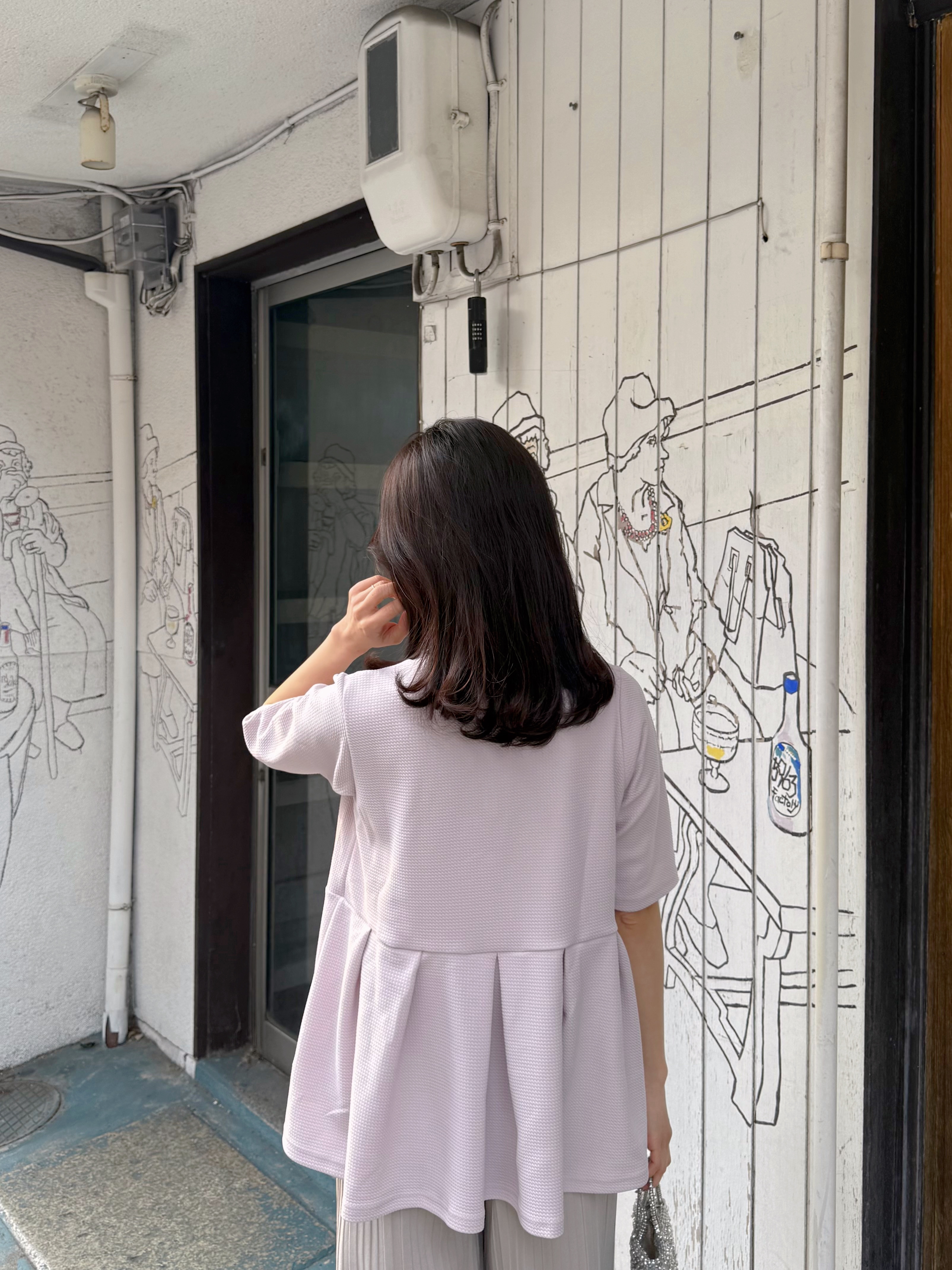 2色•傘擺寬鬆Tee