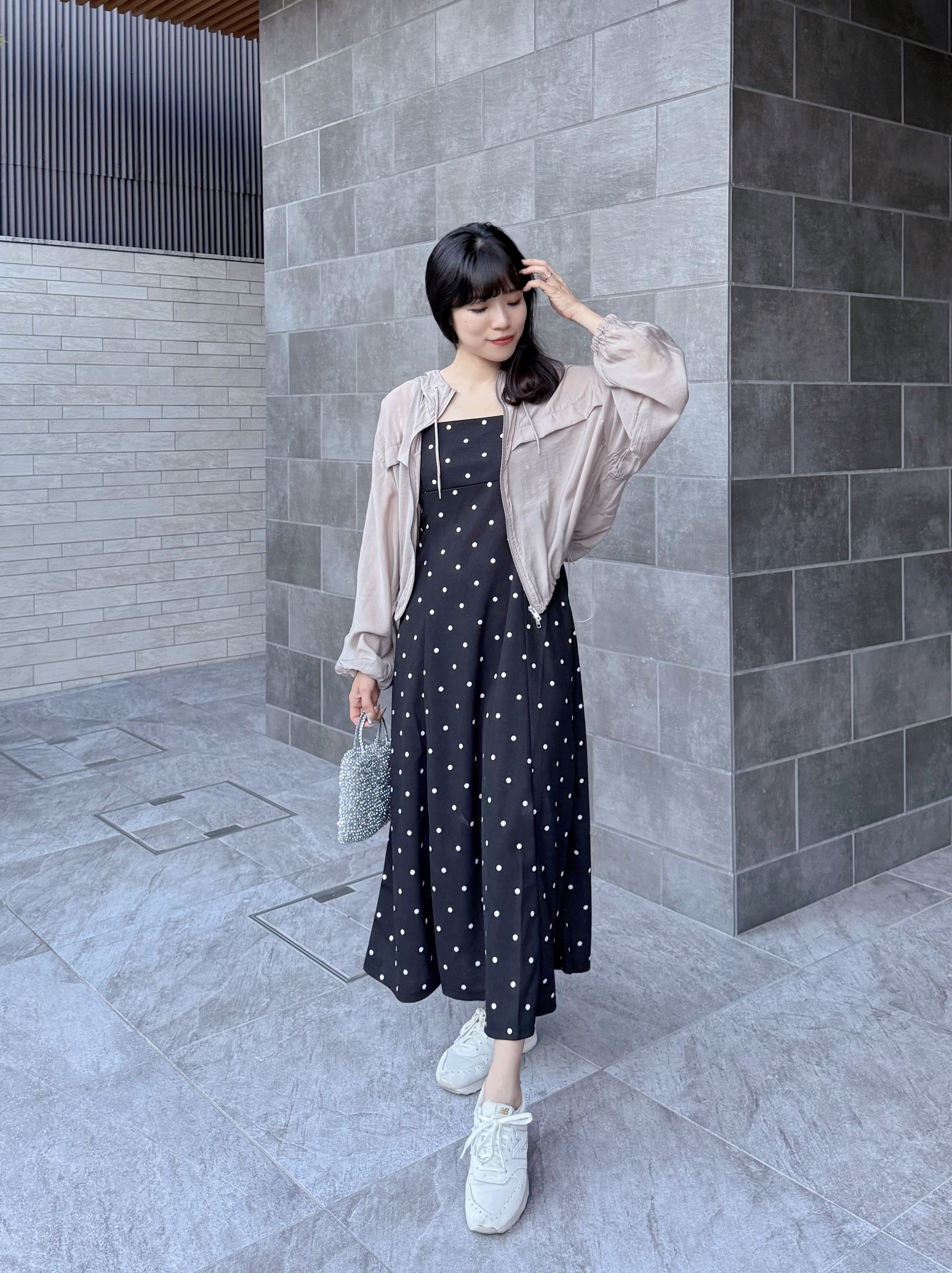 吊帶雪紡連身裙