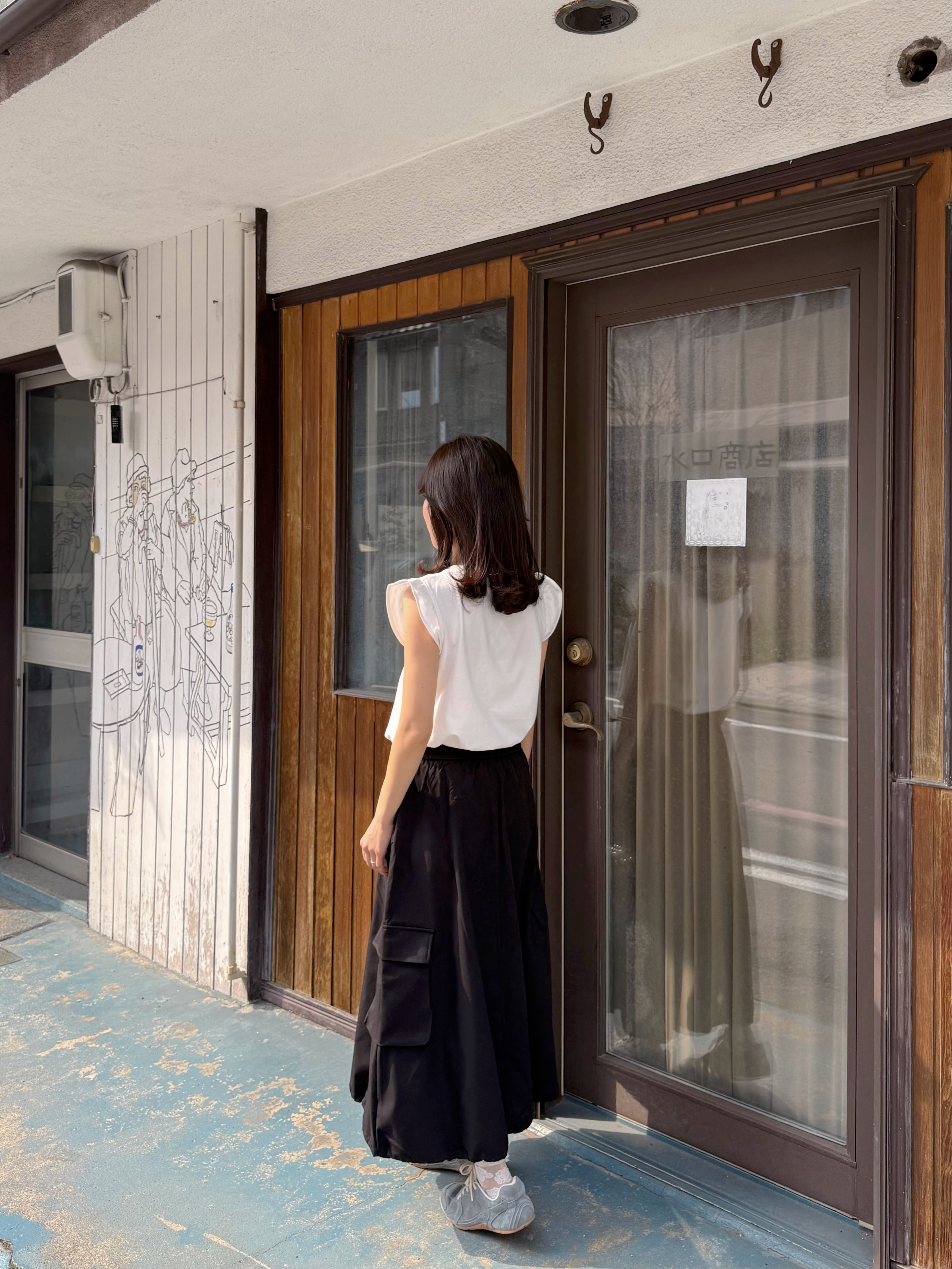 香水草編帽飄飄袖Tee