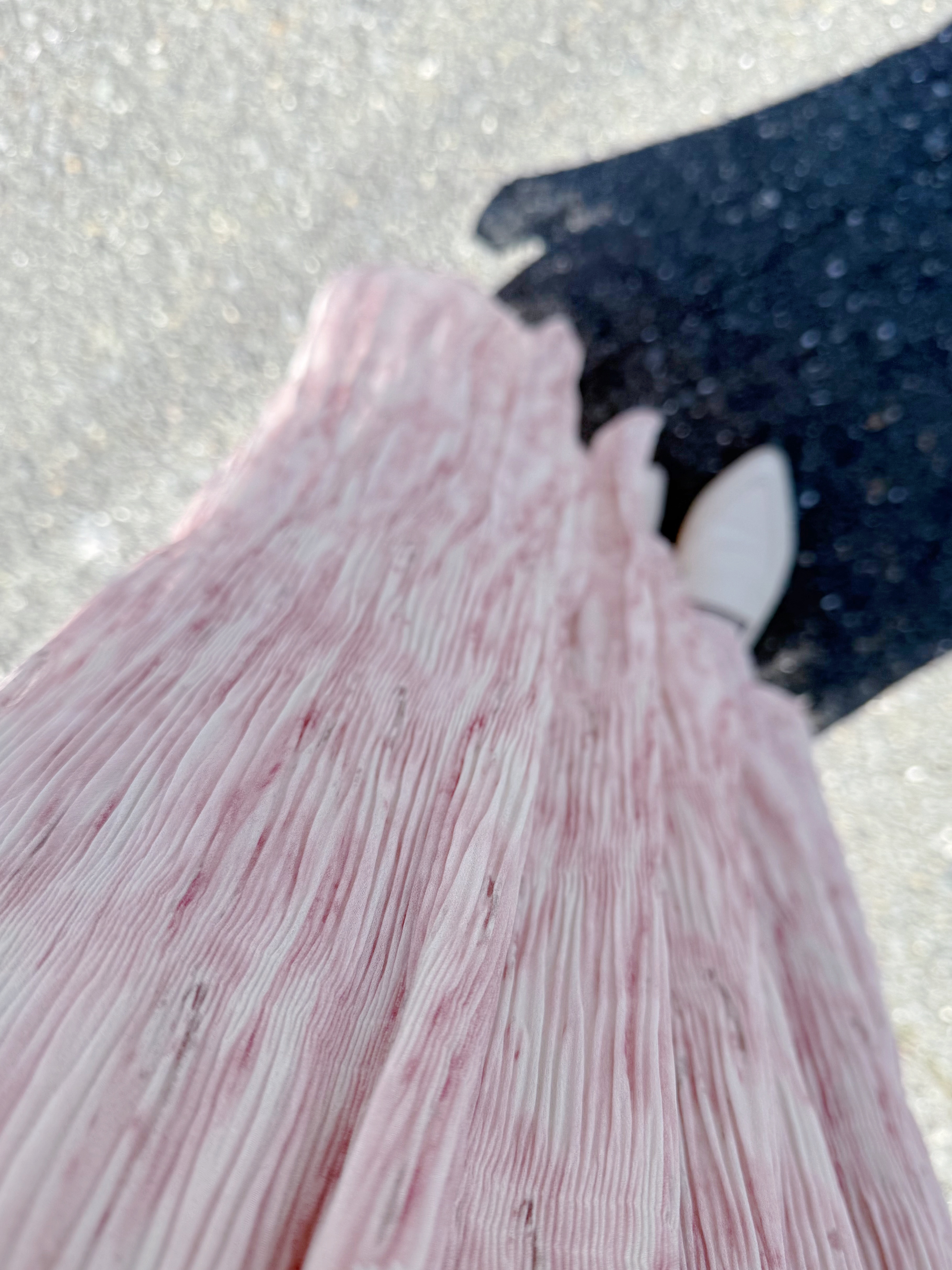 水彩色百摺雪紡半身裙