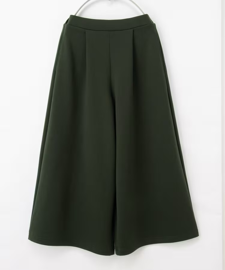 簡約秋冬淨色闊腳褲