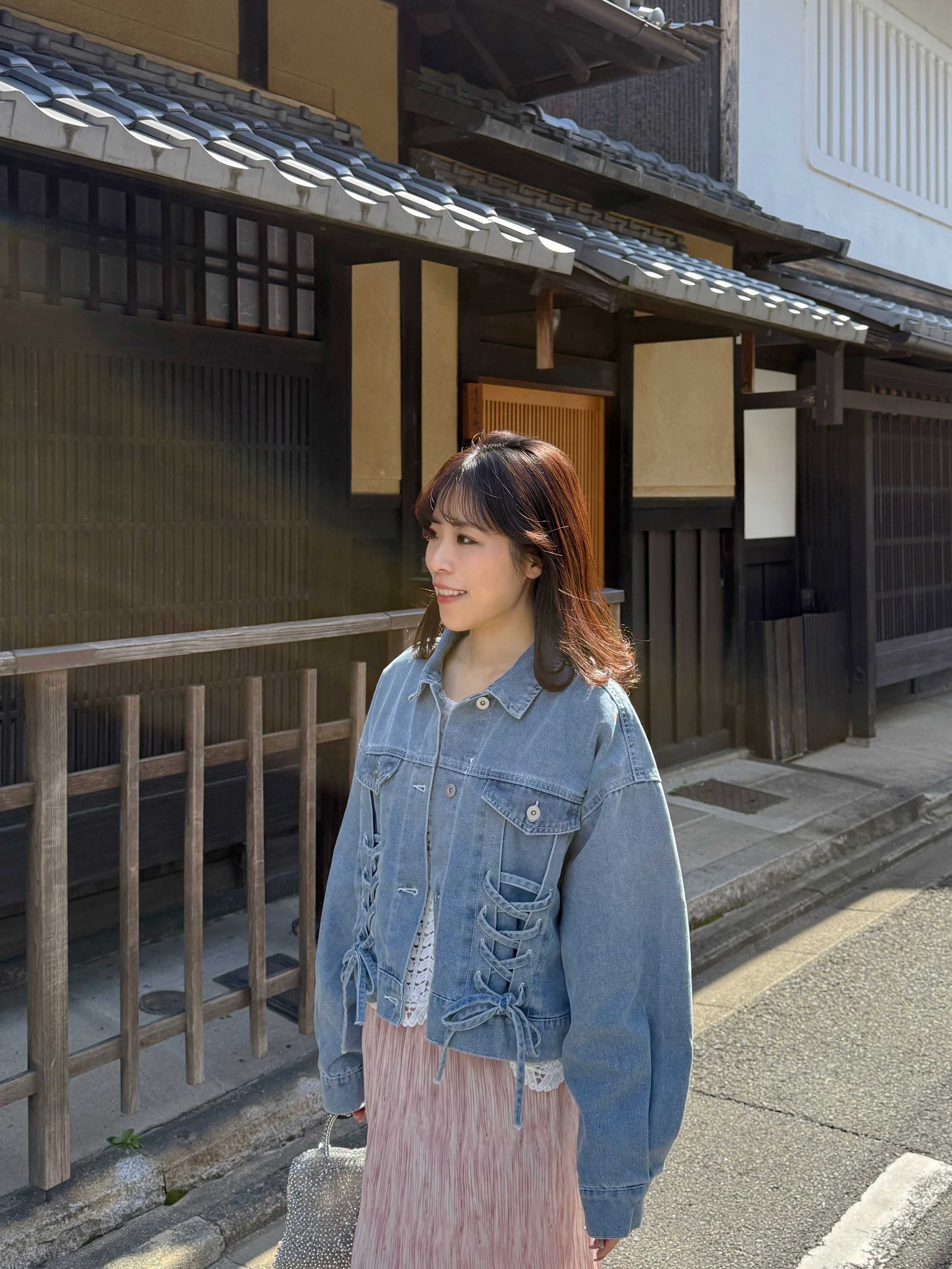 3色•蝴蝶結牛仔外套