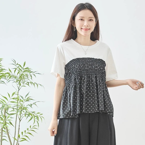 波點傘擺Tee