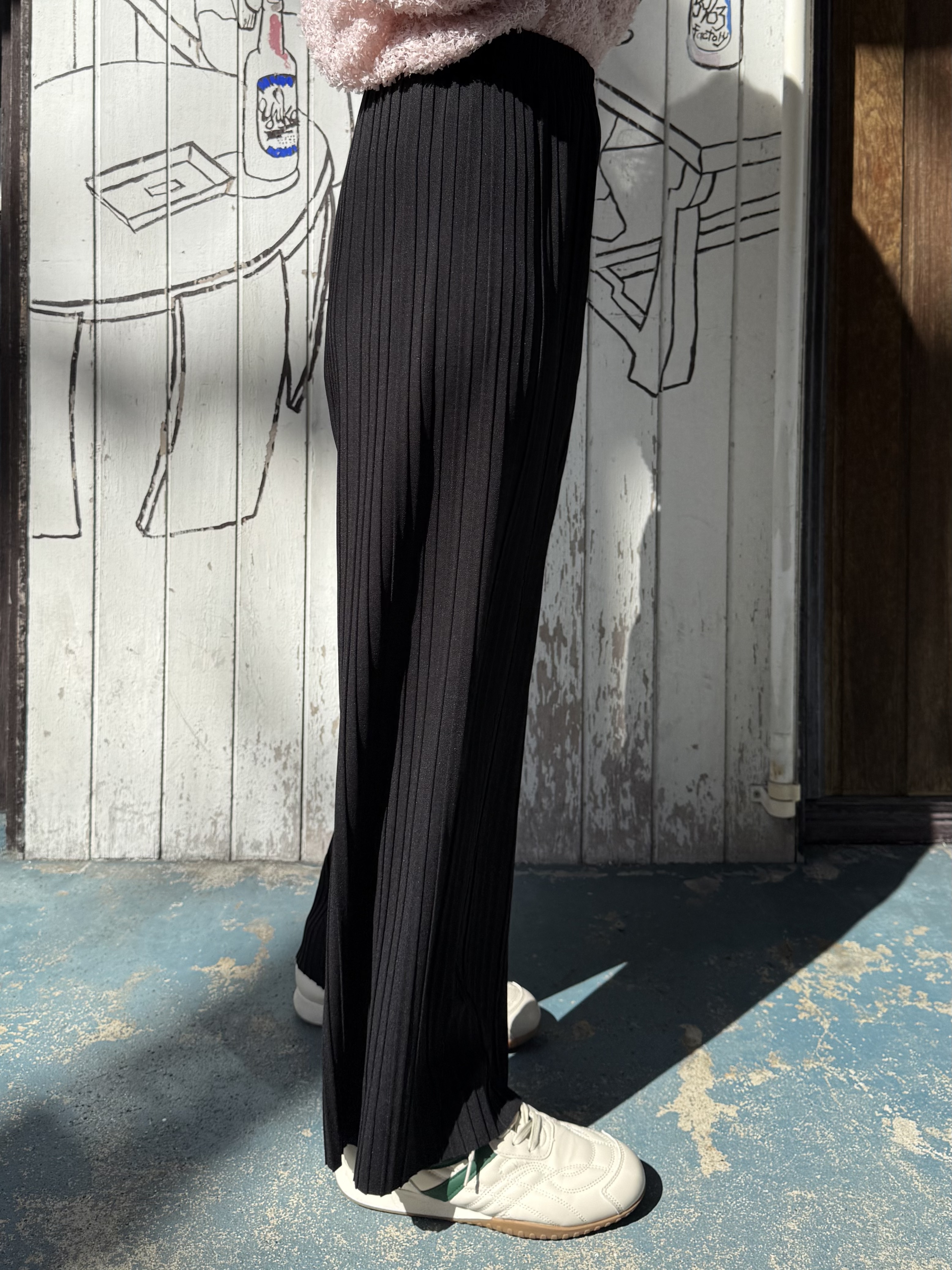 2色•可自行剪裁百摺長褲