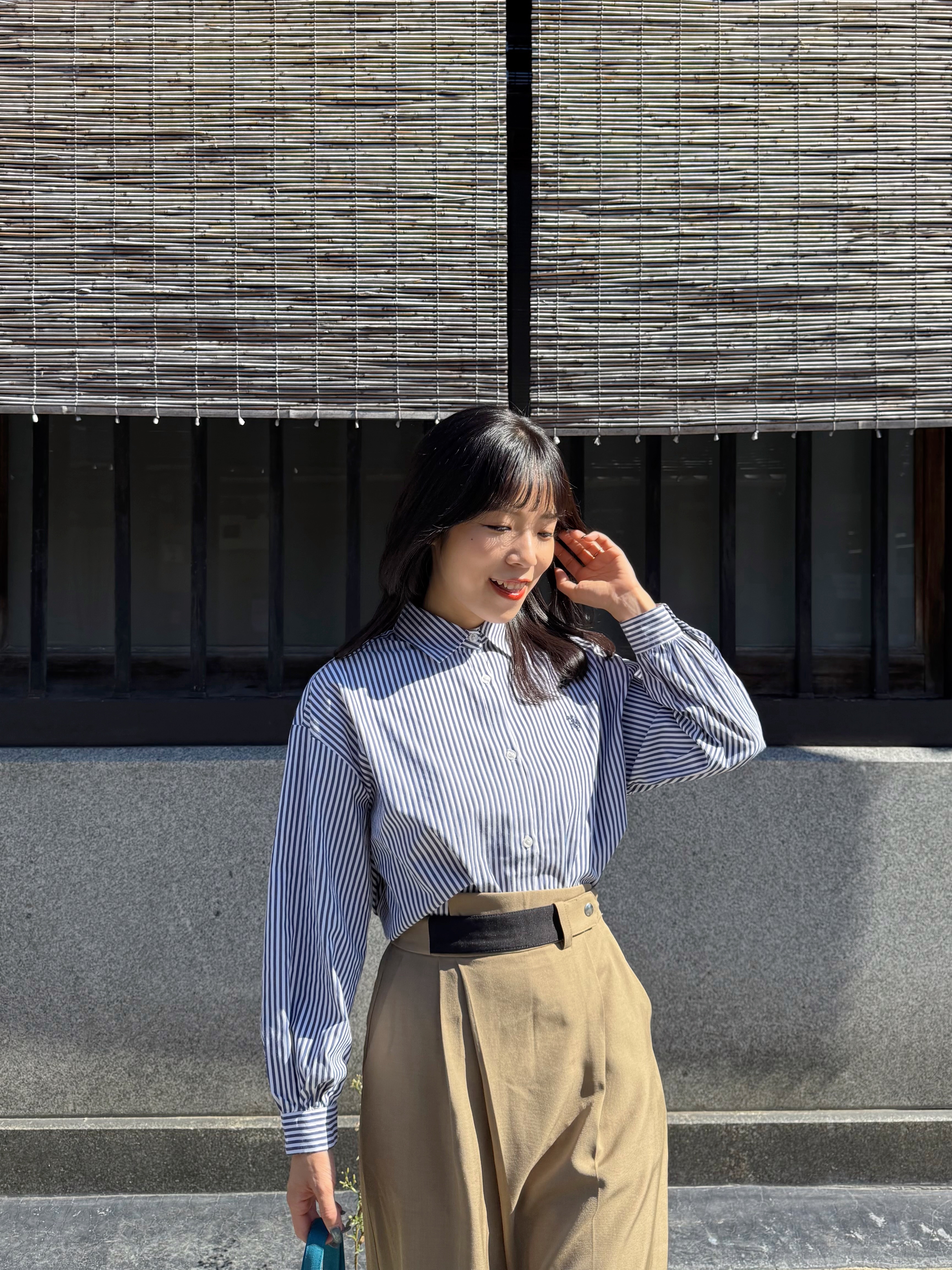 3色•Polo刺繡logo長款恤衫