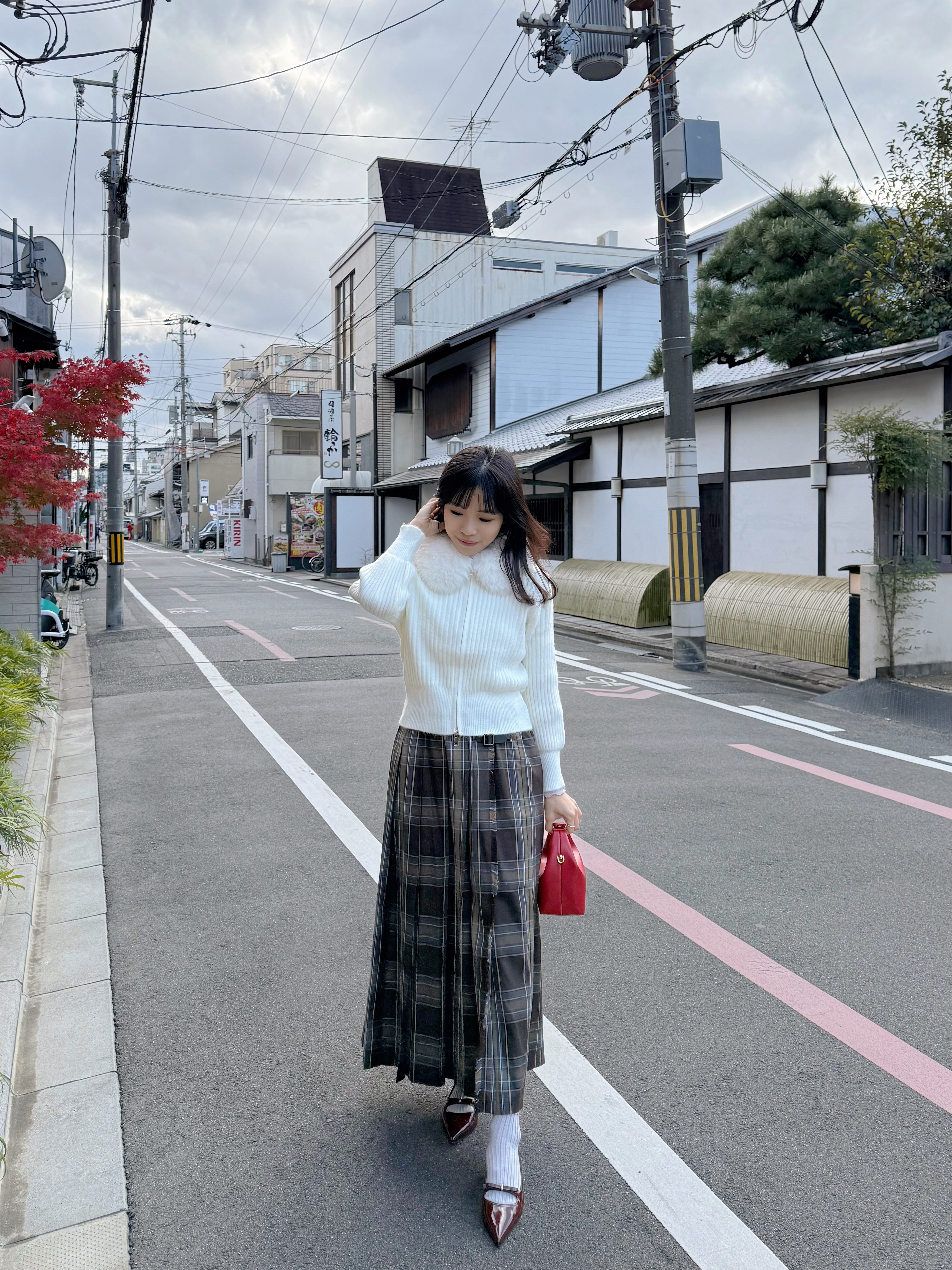 毛毛領拉鍊針織外套