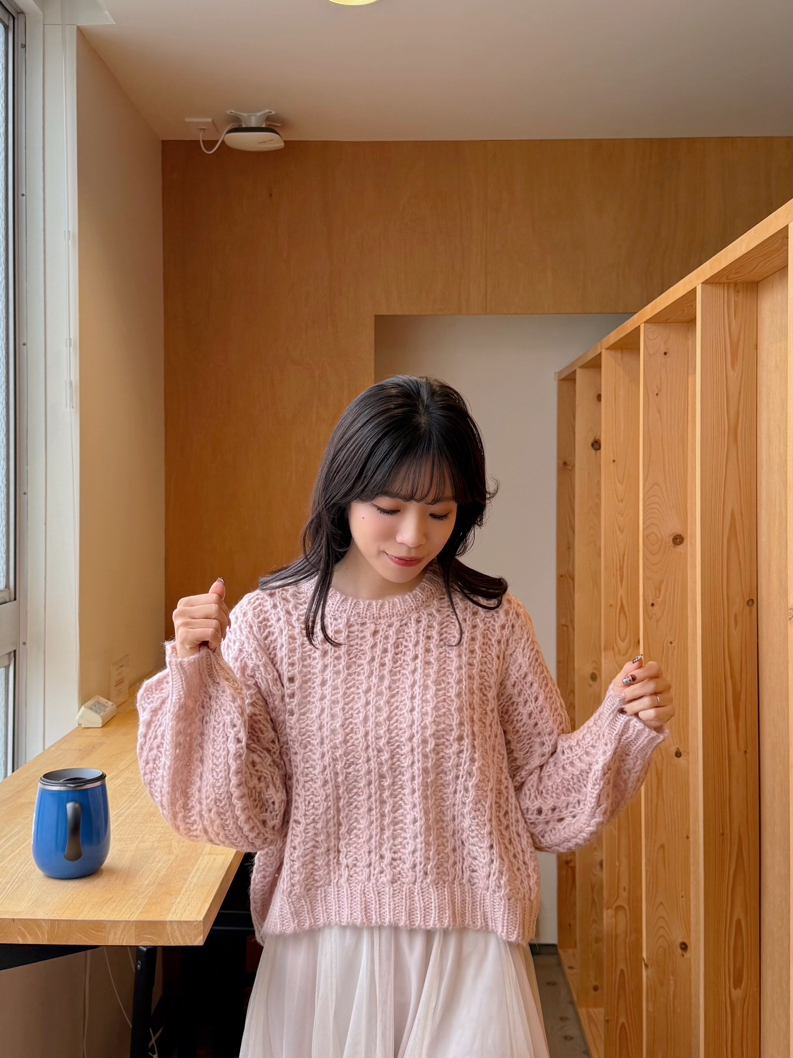 3色•通花鏤空冷衫