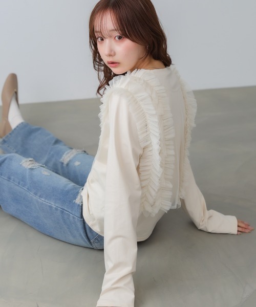 SpecialPrice•3色•2Way前後紗紗上衣