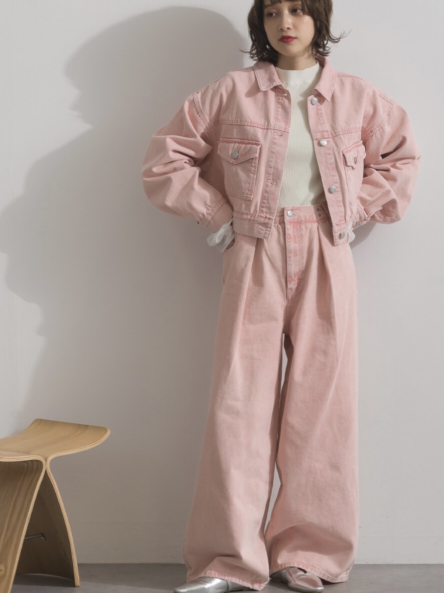 2色•淡色系小寬鬆牛仔外套