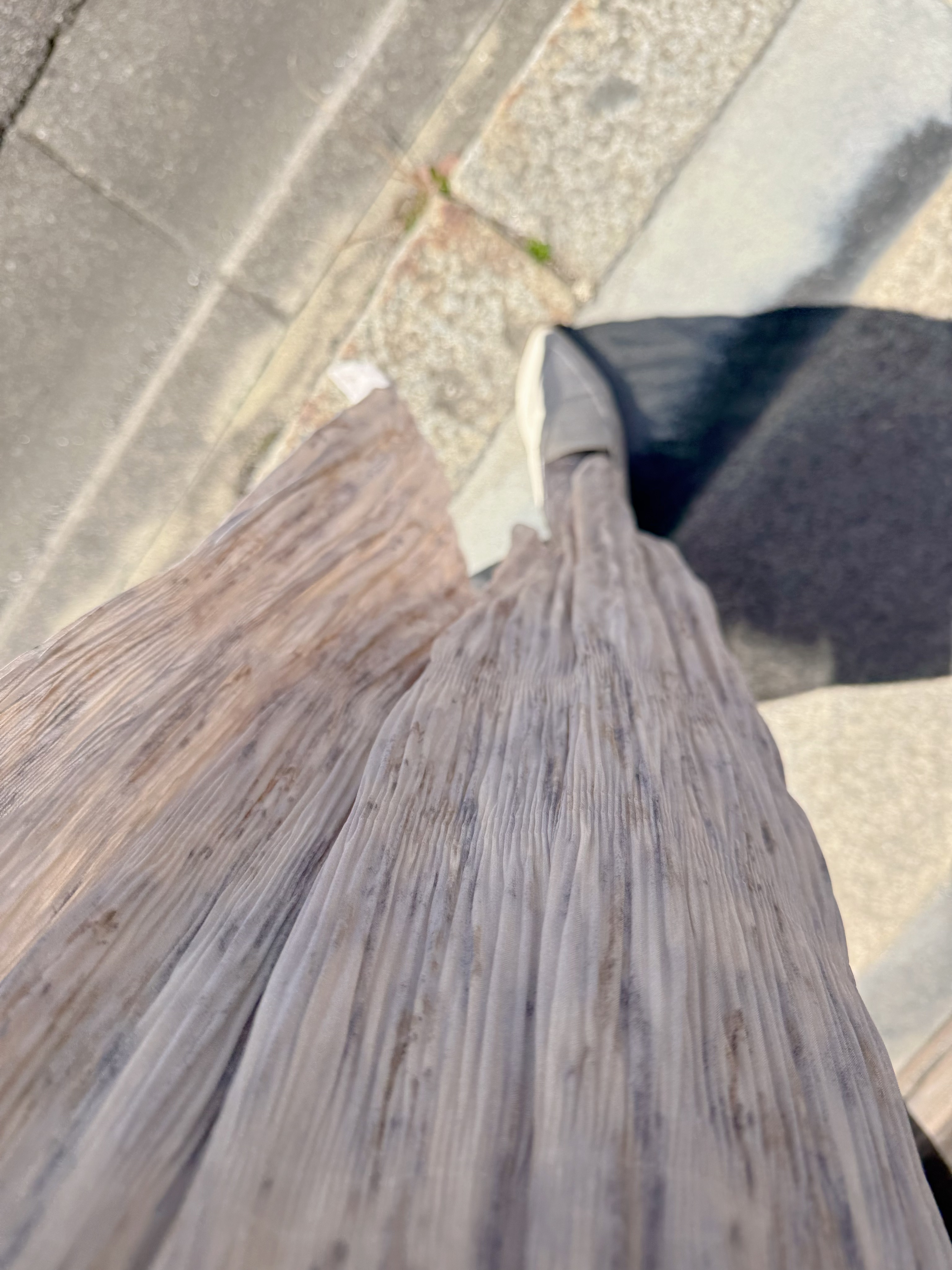 3色•水彩色百摺雪紡半身裙