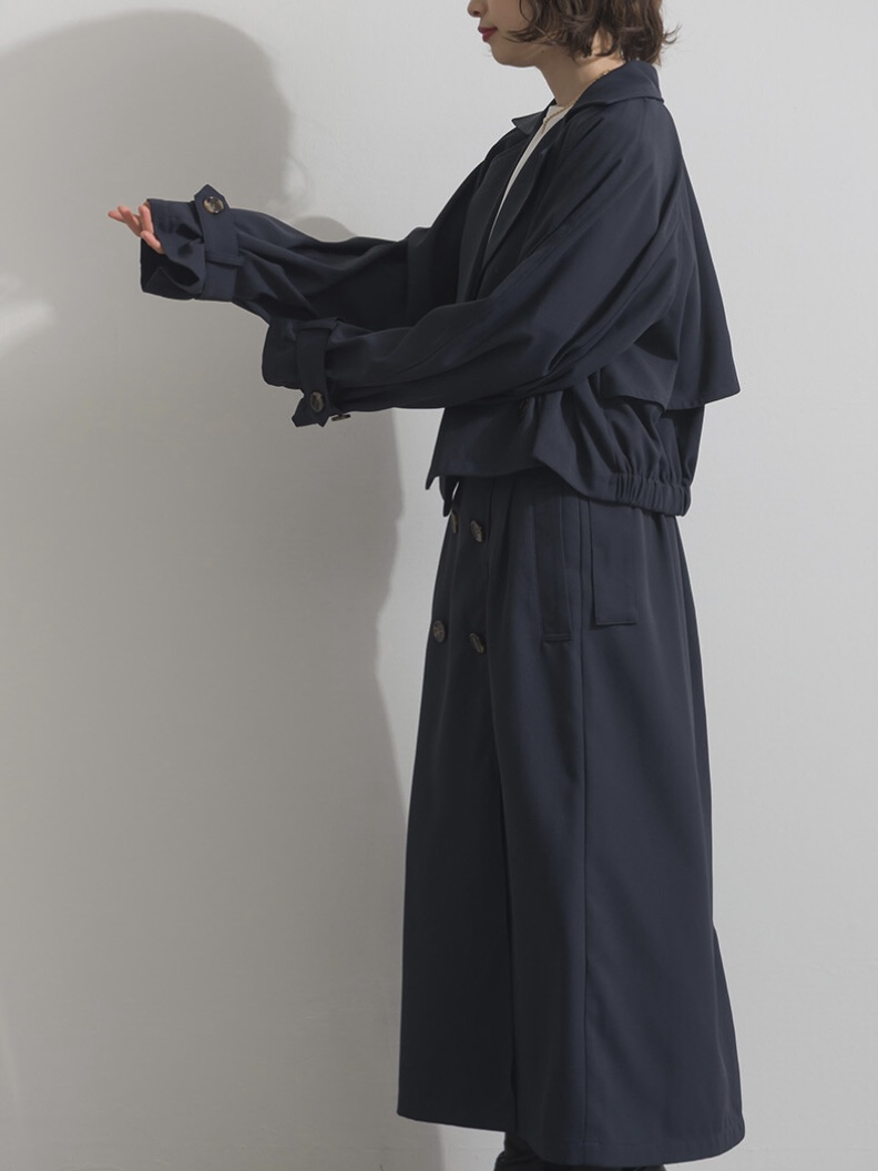 3色•基礎短款後波浪乾濕外套