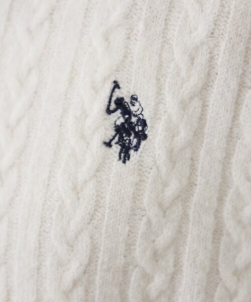 6色・Size F・重點刺繡標籤麻花針織上衣