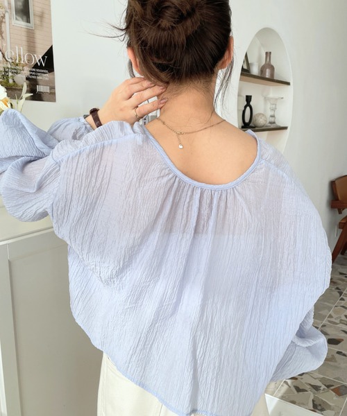 5色•2 Way前後薄雪紡外套上衣