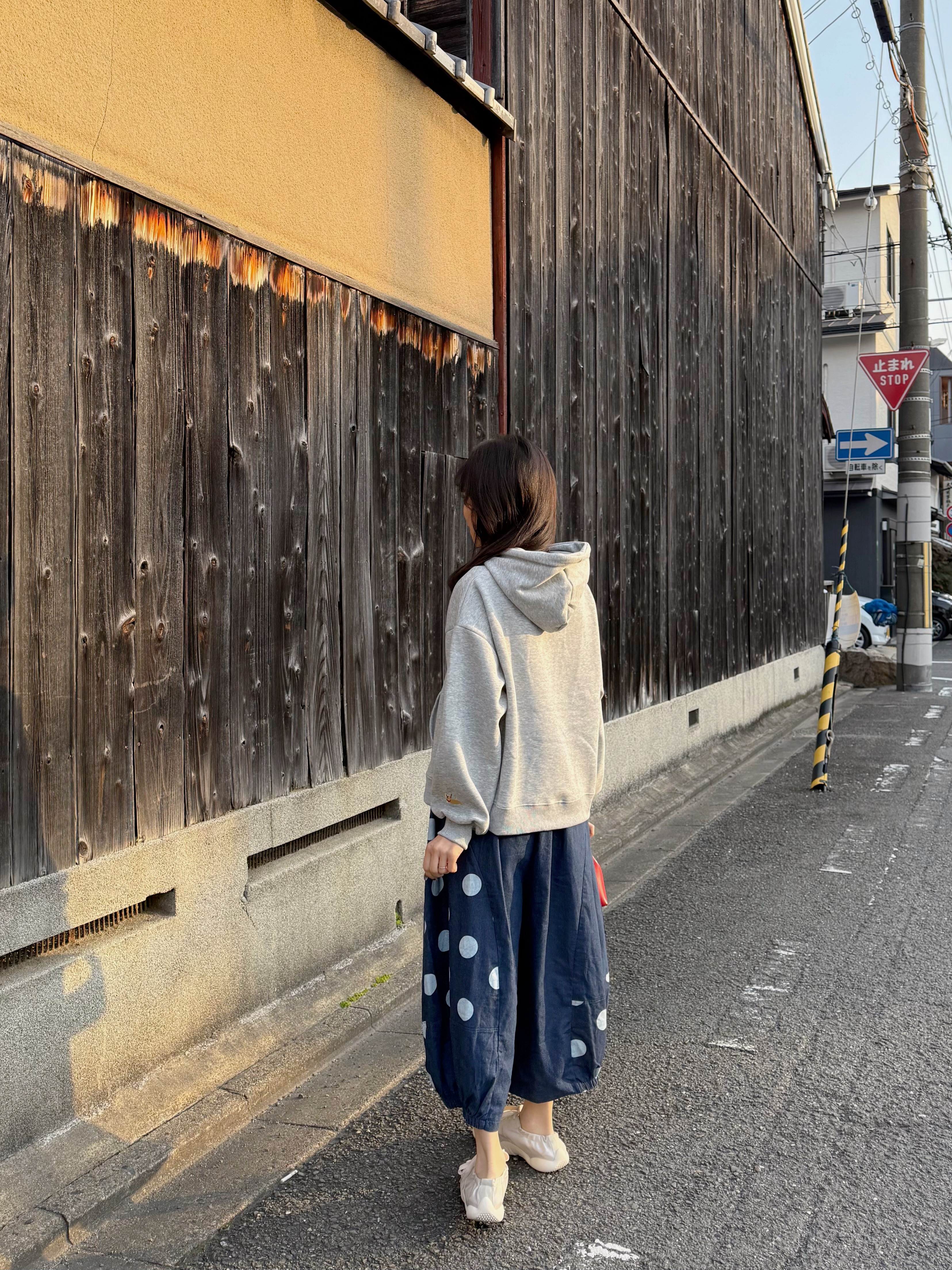 圓點泡泡8分裙褲