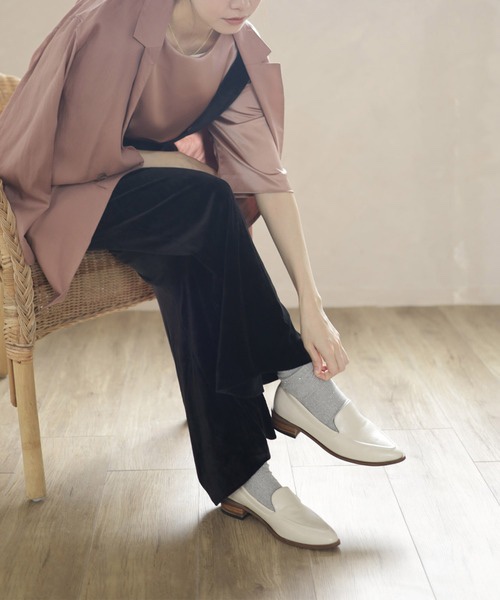 3cm木鞋跟尖頭鞋