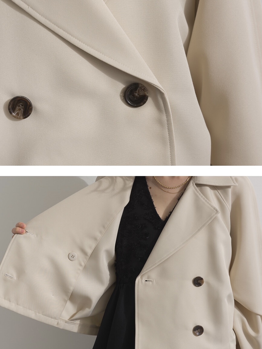 3色•基礎短款後波浪乾濕外套