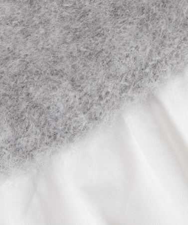 絲絨蝴蝶結傘擺冷衫