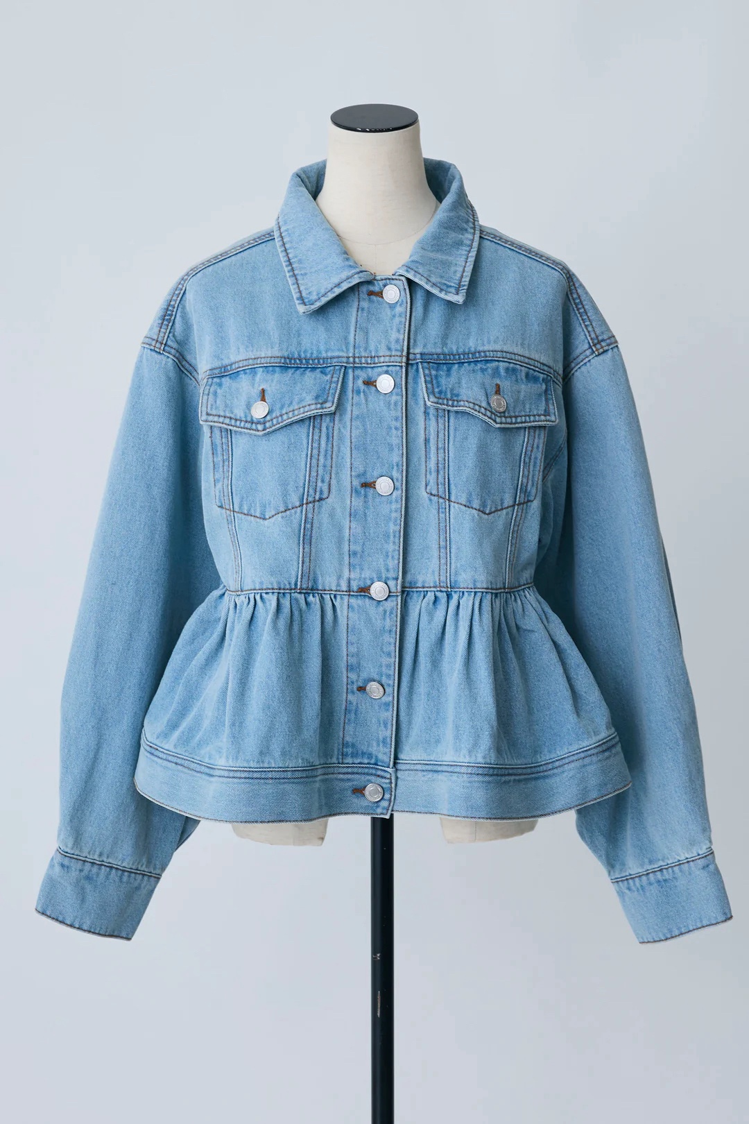 2色•傘尾牛仔外套