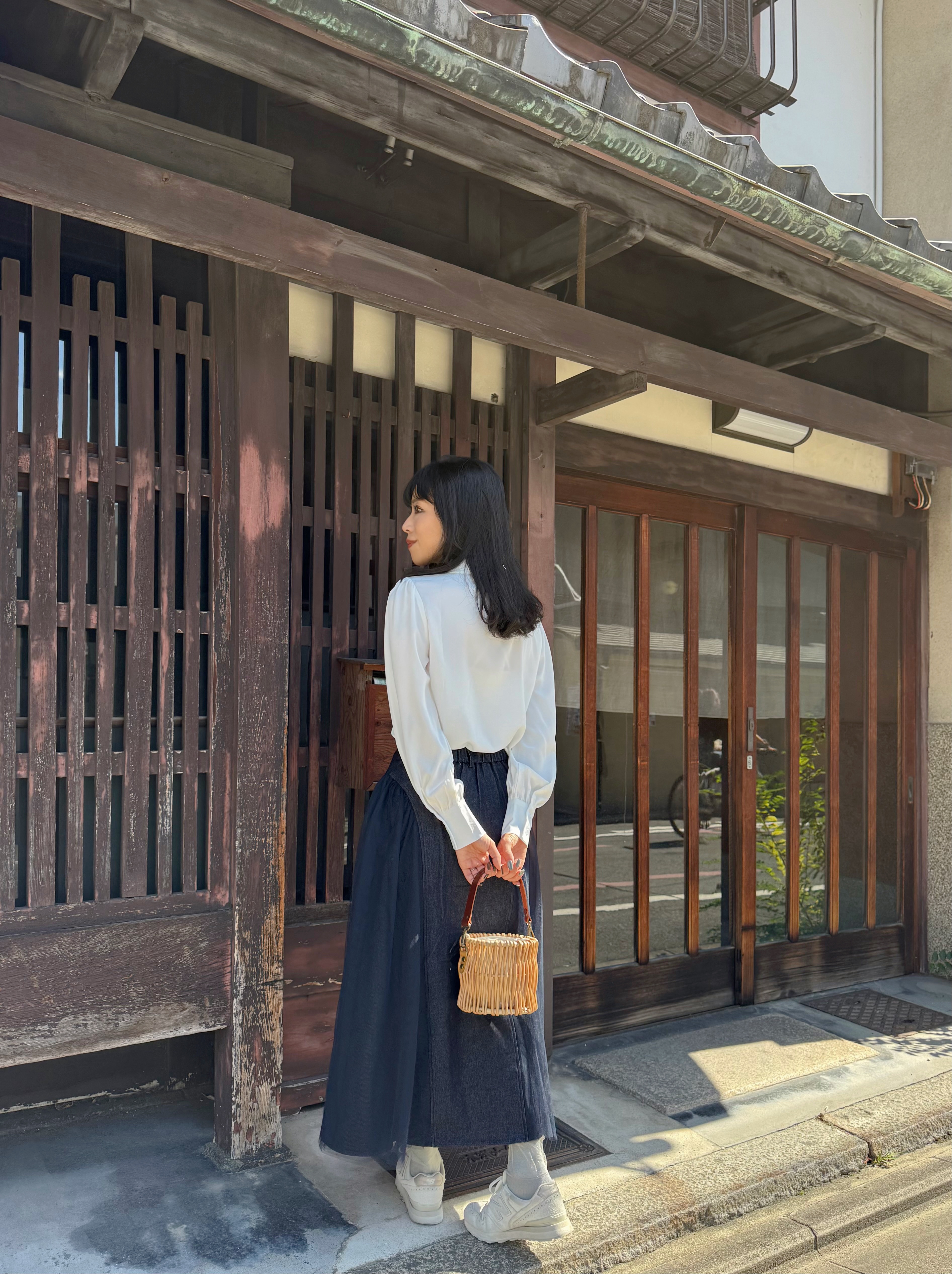 5色•基礎款蝴蝶結雪紡恤衫