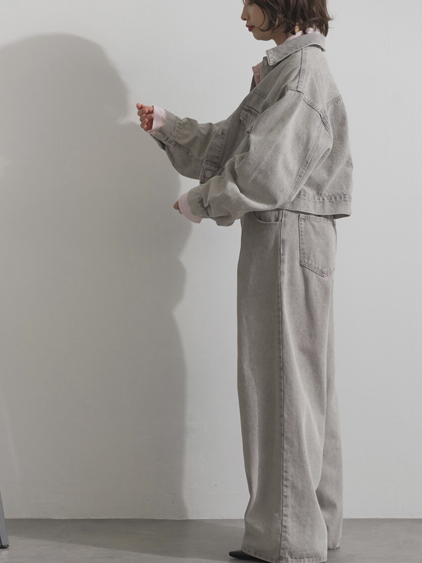 2色•淡色系小寬鬆牛仔外套