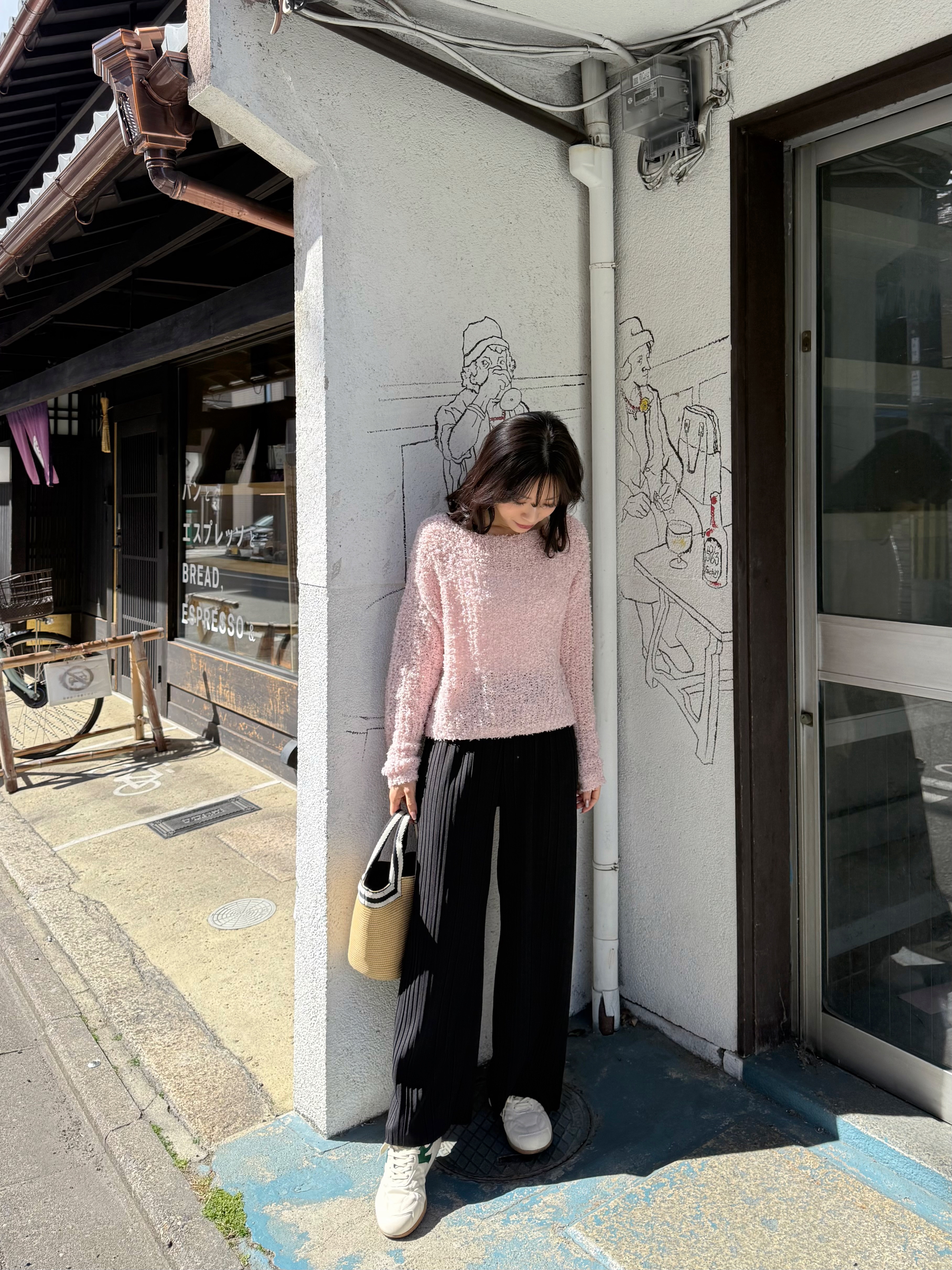 2色•可自行剪裁百摺長褲