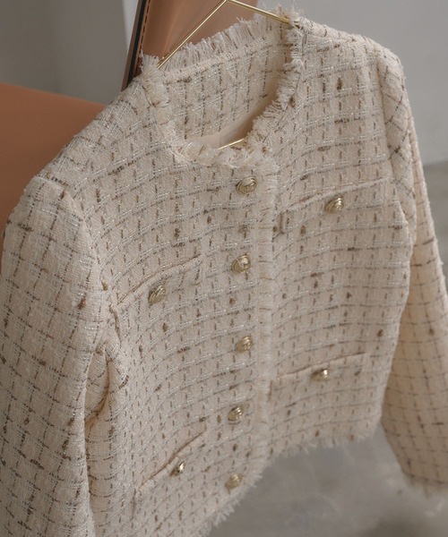 3色•小香風Tweed外套