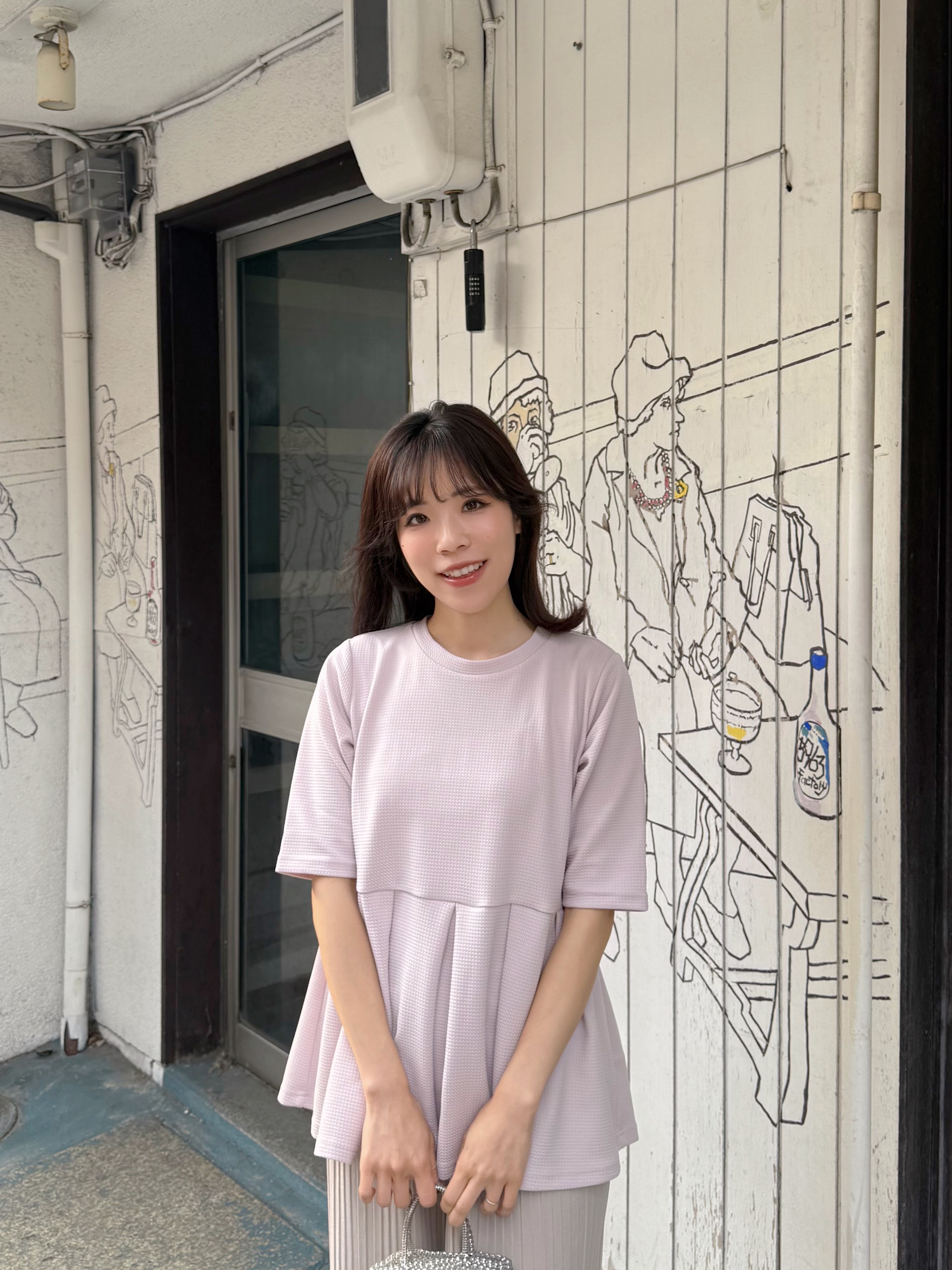 2色•傘擺寬鬆Tee