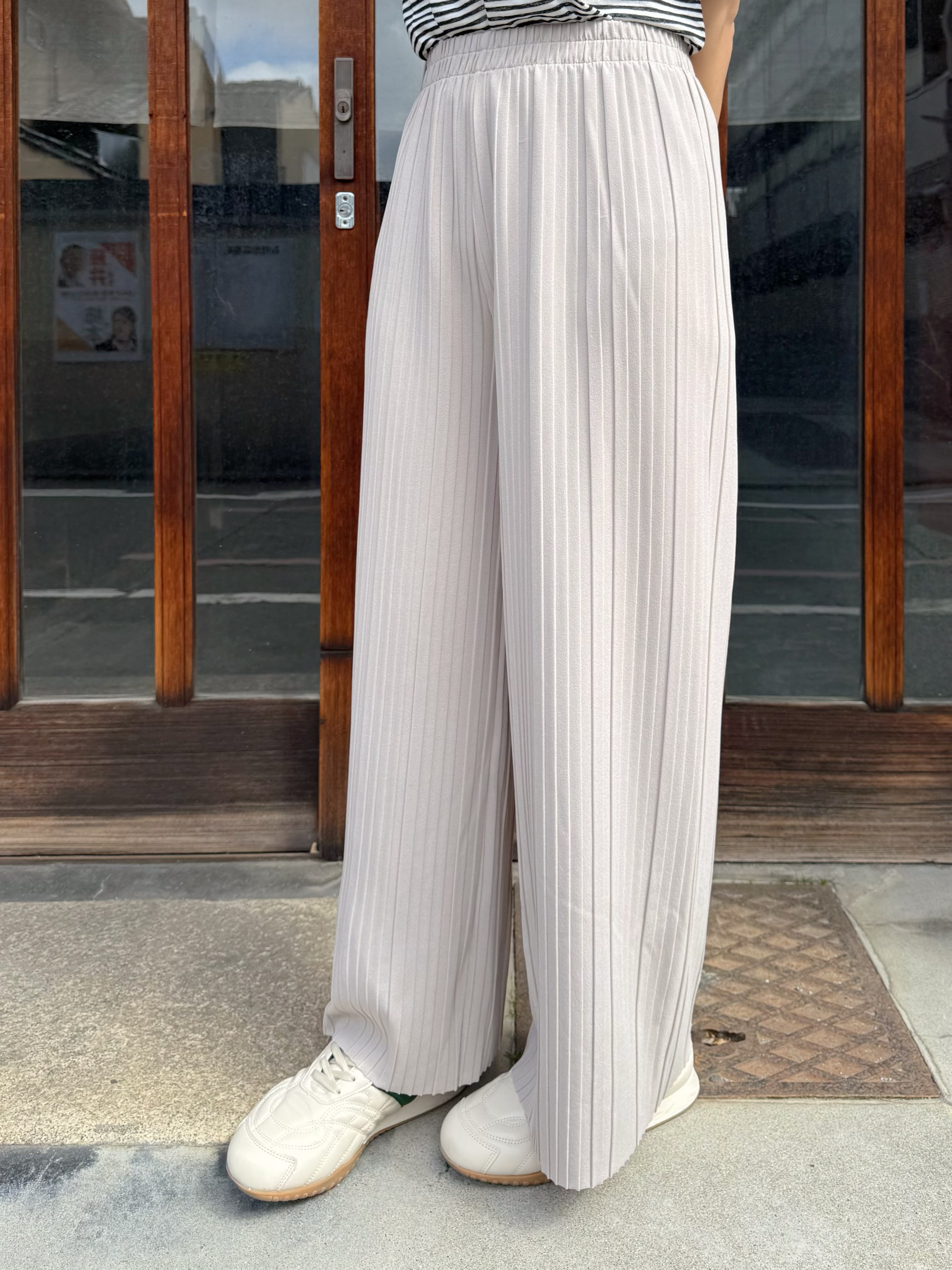 2色•可自行剪裁百摺長褲