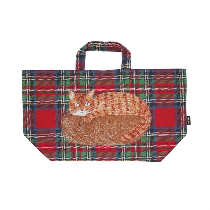 松美Miyuki貓貓刺繡餃子袋