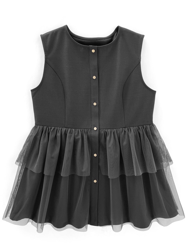 紗紗背心娃娃外套