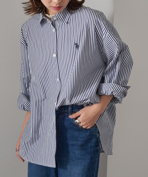 Polo刺繡logo長款恤衫