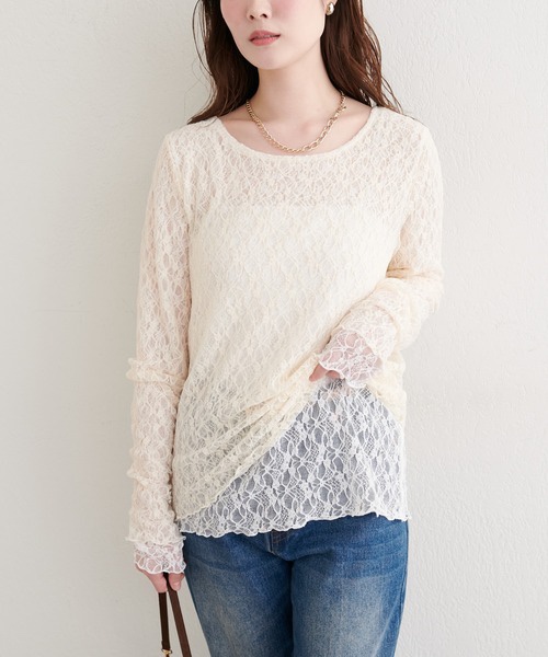 PreOrder•11月下旬• 2Way底面穿蕾絲款上衣