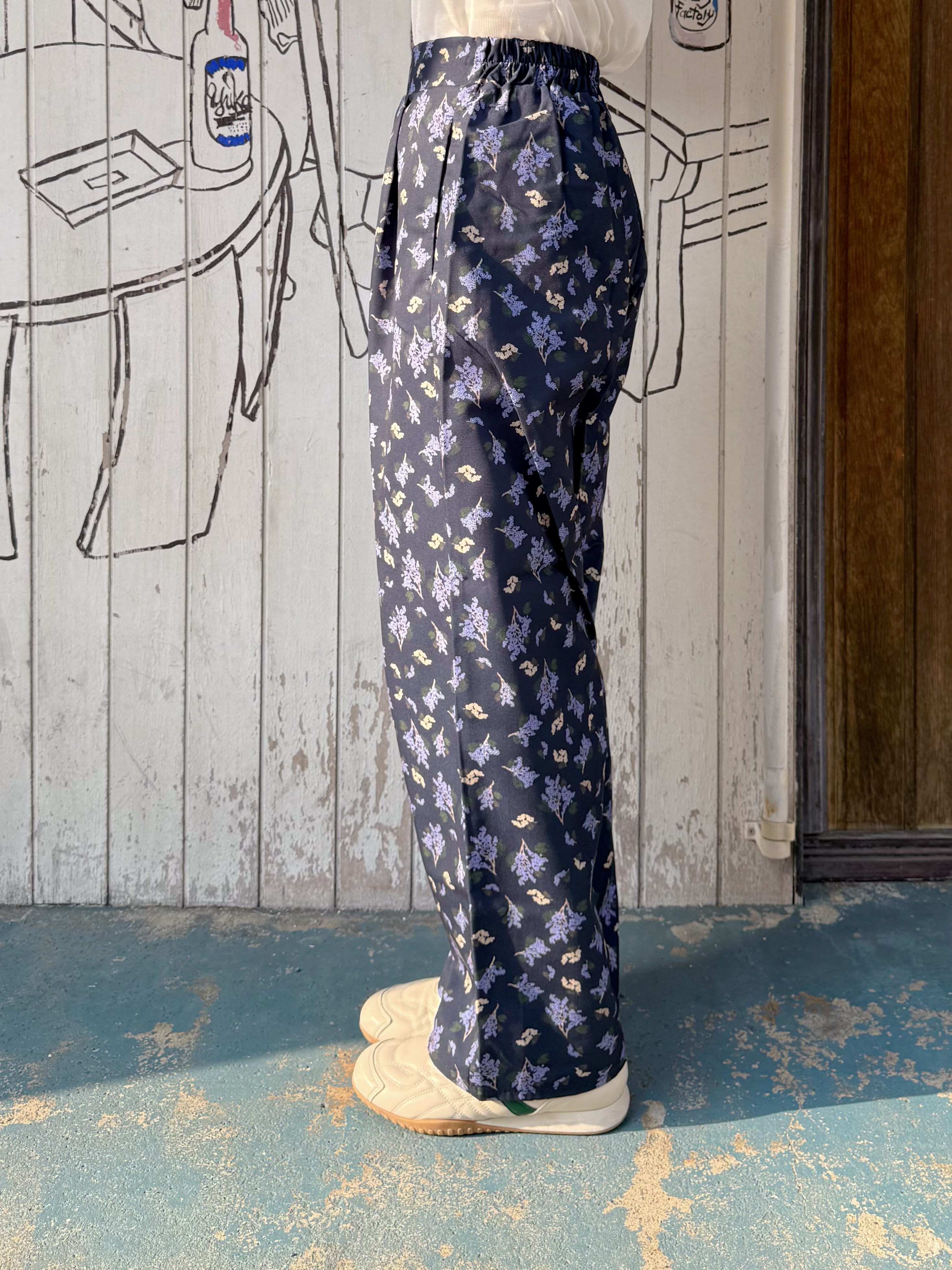 紫藤花傘攞吊帶背心 + 長褲套裝