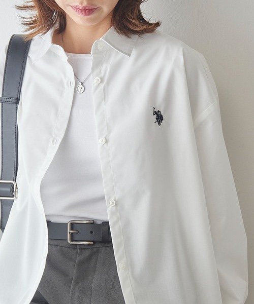 Polo刺繡logo長款恤衫