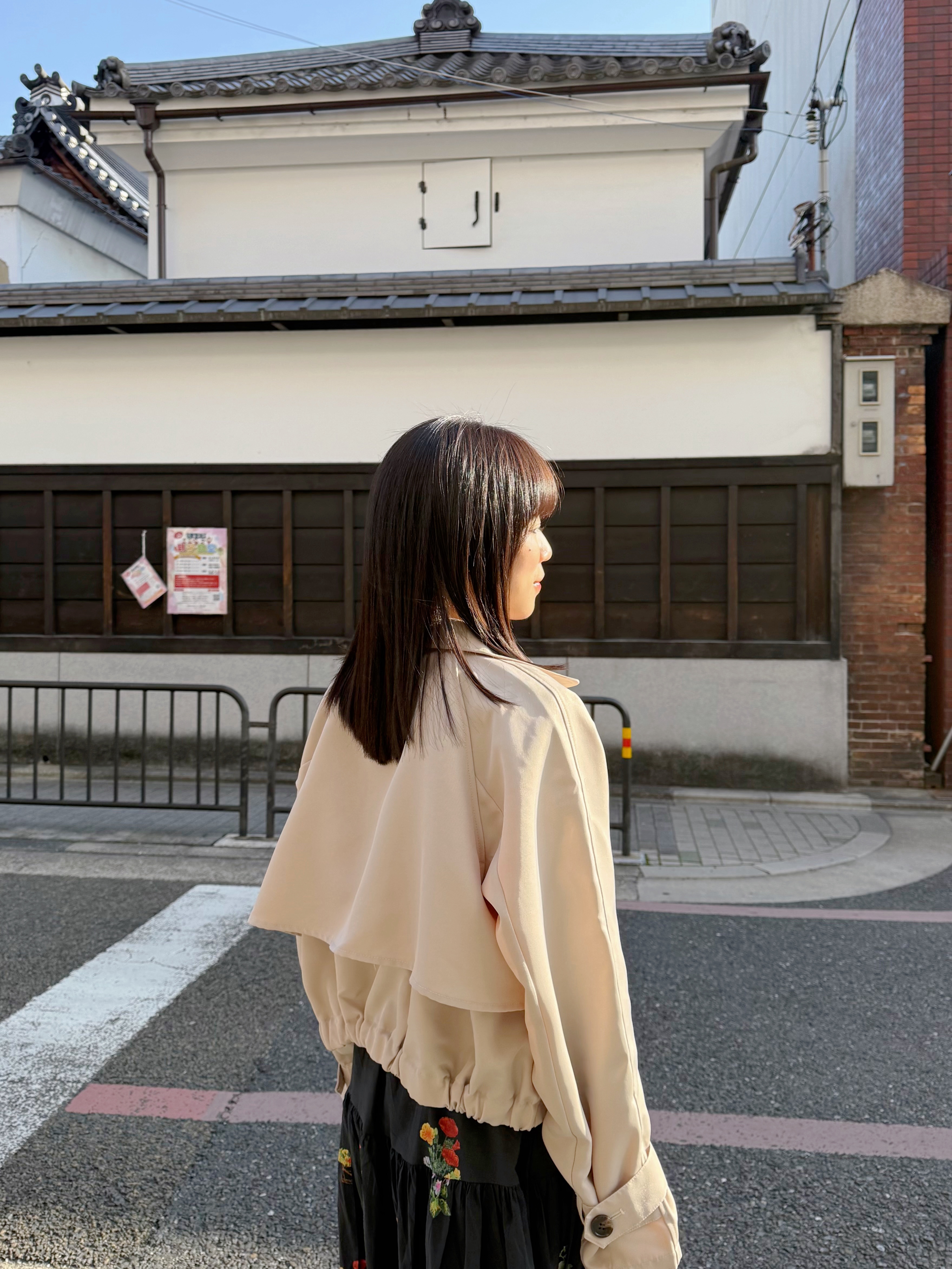 3色•基礎短款後波浪乾濕外套