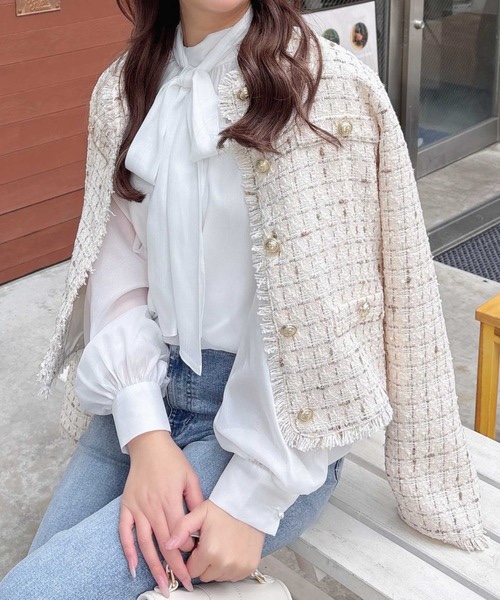 3色•小香風Tweed外套