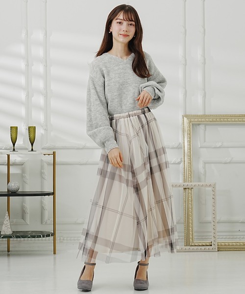 大格仔柄紗裙
