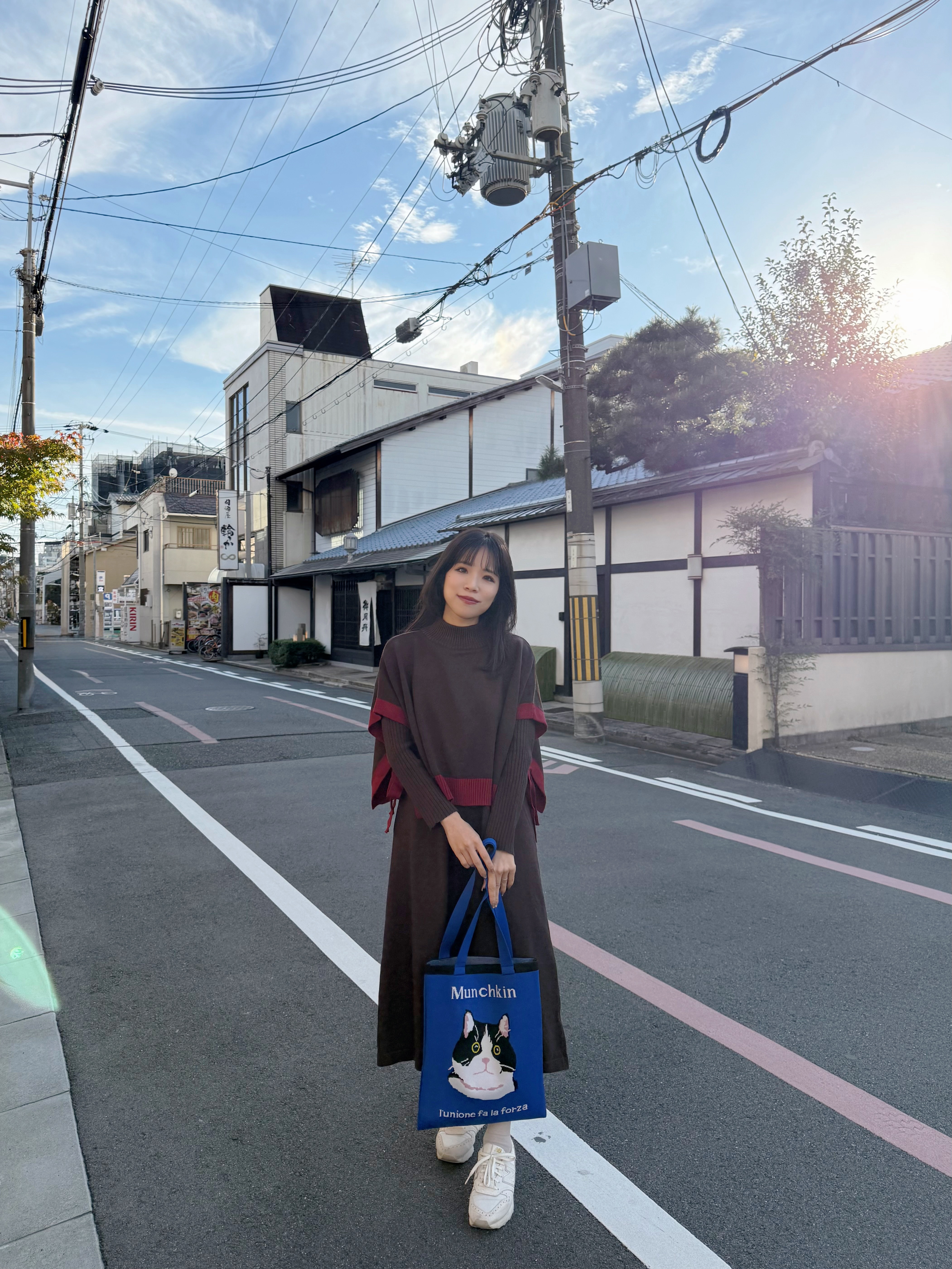 2種長度•10色•拼色斗蓬針織連身裙