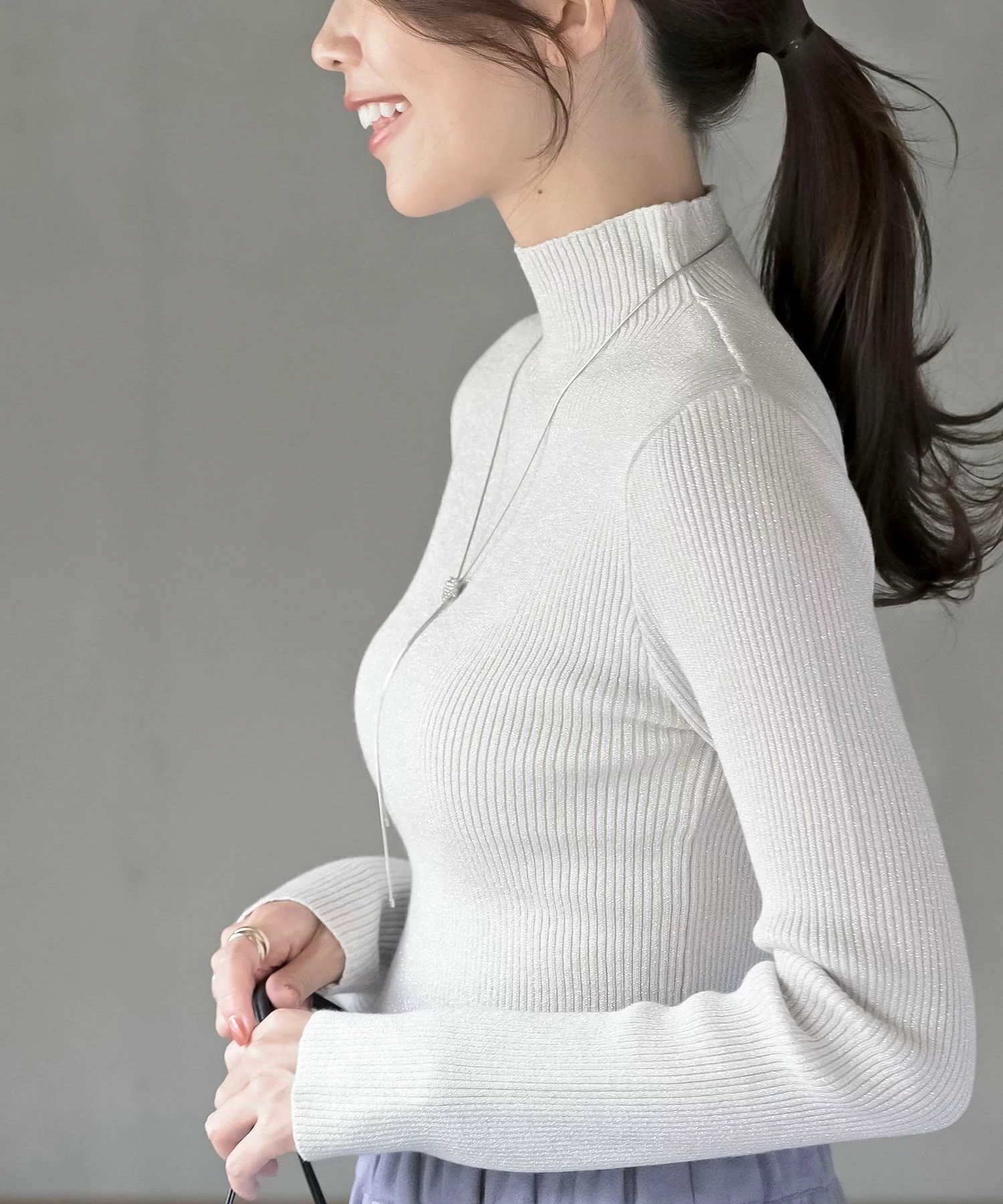 閃閃企領針織上衣