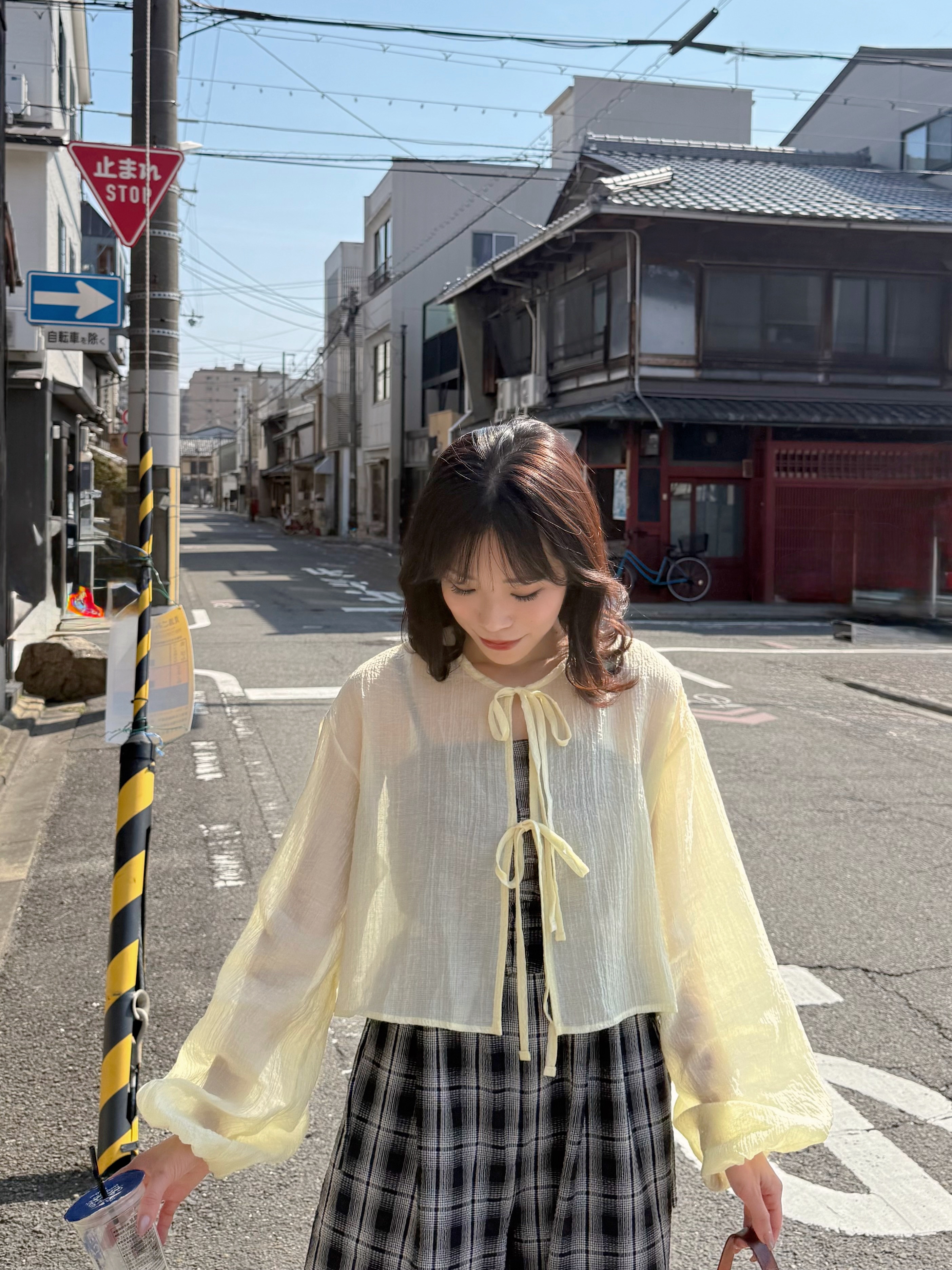 5色•2 Way前後薄雪紡外套上衣